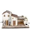 Illuminated Village with working fountain cm 60x40x34 h