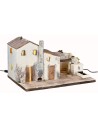 Aldea Iluminada con fuente funcionando cm 60x40x34 h