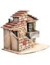 Neapolitan house with external staircase cm 17x13x14.5 h for nativity scene