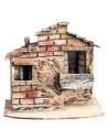 Neapolitan house with external staircase cm 17x13x14.5 h for nativity scene