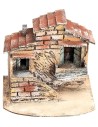 Neapolitan house with external staircase cm 17x13x14.5 h for nativity scene