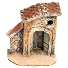 Neapolitan house with arch and sloping roof cm 9.5x6x10 h 2