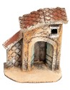 Neapolitan house with arch and sloping roof cm 9.5x6x10 h