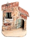 Casa napoletana con arco centrale cm 13x9,5x14,5 h