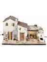 Presepe Illuminato con fontana funzionante cm 60x40x34 h per
