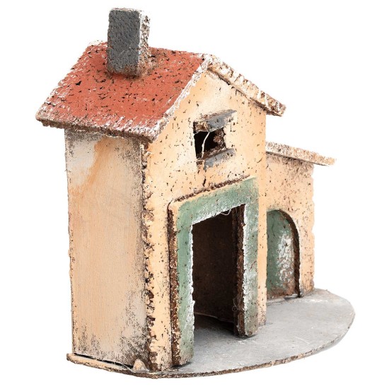 Casetta napoletana con arco laterale cm 12,5x7x12,5 h per