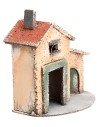 Neapolitan little house with side arch cm 12.5x7x12.5 h