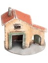Neapolitan little house with side arch cm 12.5x7x12.5 h