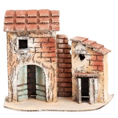 Group of Neapolitan houses cm 18x9x14.5 h for Mondo nativity scene