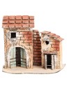 Gruppo di casette napoletane cm 18x9x14,5 h per presepe Mondo