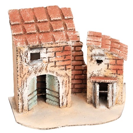 Group of Neapolitan houses cm 18x9x14.5 h for Mondo nativity scene