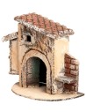Neapolitan house with large arch cm 12x7x11.5 h for Mondo nativity scene