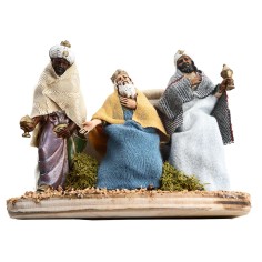 Re magi in movimento Landi Moranduzzo serie 10 cm per presepe