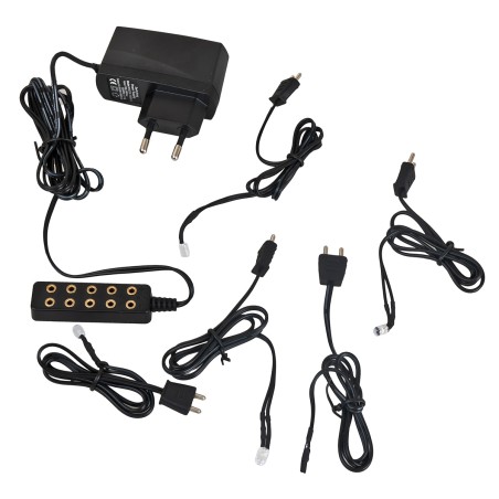 Kitt 5 led luce bianca calda con alimentatore per presepe Mondo