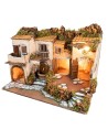 copy of 18th century Neapolitan nativity scene with lighting