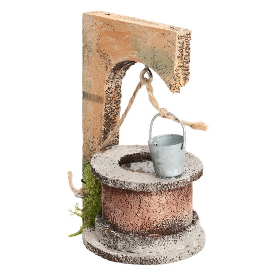 Pozzo con secchio consigliato per statue 10 cm per presepe