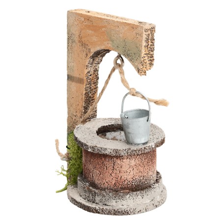 Pozo con cubo recomendado para estatuas de 10 cm para belén