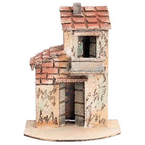 Casa napolitana de dos pisos cm 17,5x9,8x13 h