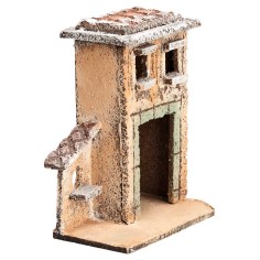 Casita napolitana con portón cm 9,3x6x11 h para belén Mondo 2