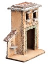 Casetta napoletana con portone cm 9,3x6x11 h per presepe Mondo