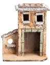 Casetta napoletana con portone cm 9,3x6x11 h per presepe Mondo