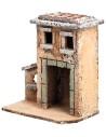 Neapolitan house with door cm 9.3x6x11 h for Mondo nativity scene
