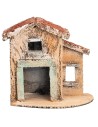 Neapolitan house with door and window cm 11.6x7x11.3 h
