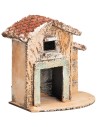 Casa napolitana con puerta y ventana cm 11,6x7x11,3 h