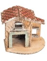 Casa napoletana con portone e finestra cm 11,6x7x11,3 h