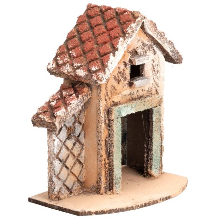 Casita napolitana con techo inclinado cm 9,7x6x11,5 h