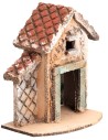 Casetta napoletana con tetto spiovente cm 9,7x6x11,5 h