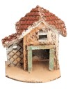 Casetta napoletana con tetto spiovente cm 9,7x6x11,5 h