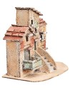 Gruppo di casette napoletane cm 18x11,6x15,7 h per presepe