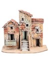 Gruppo di casette napoletane cm 18x11,6x15,7 h per presepe