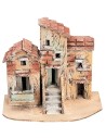 Gruppo di casette napoletane cm 18x11,6x15,7 h per presepe