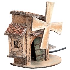 Molino de viento napolitano eléctrico cm 11,5x8,5x12,5 h 2