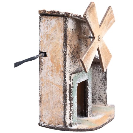 Windmill with storage room operating on electricity cm