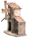 Molino de viento con almacén eléctrico cm 14x8x16 h