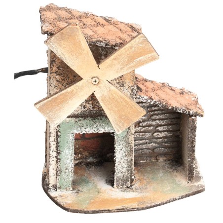 Windmill with storage room operating on electricity cm