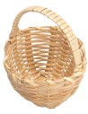 Wicker basket with top handle cm 6x8 h