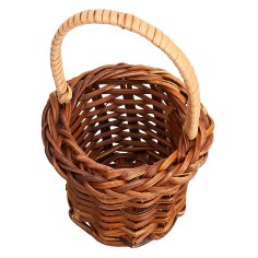 Wicker basket with handle Ø 5.6 cm for nativity scene Mondo Presepi 2