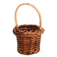 Wicker basket with handle Ø 5.6 cm for nativity scene Mondo Presepi