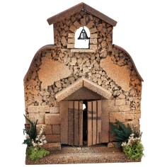 Chiesa per statue da 10 cm per presepe Mondo Presepi