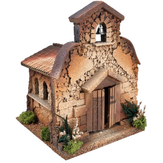 Chiesa per statue da 10 cm per presepe Mondo Presepi