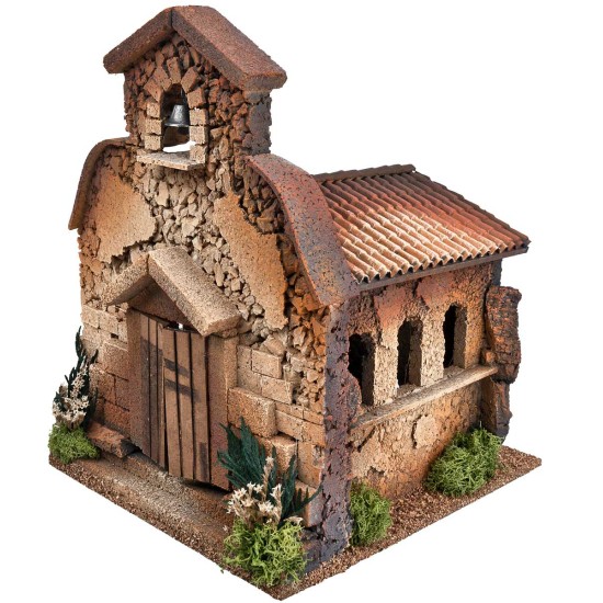 Chiesa per statue da 10 cm per presepe Mondo Presepi