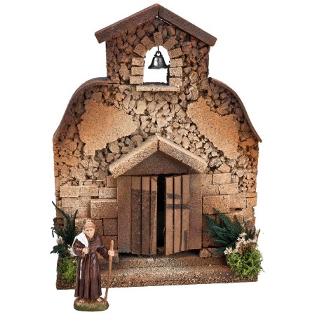Church for 10 cm statues for nativity scene World Nativity Scenes