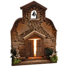 Chiesa per statue da 10 cm per presepe Mondo Presepi 2