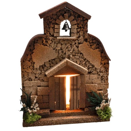Iglesia para estatuas de 10 cm para belén Mondo Presepi