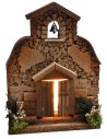 Chiesa per statue da 10 cm per presepe Mondo Presepi