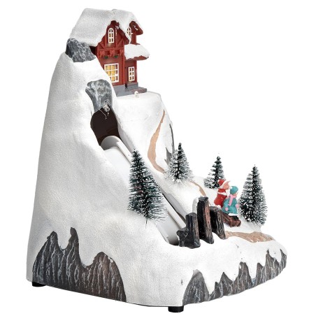 Moving Christmas Village complete with light and music for